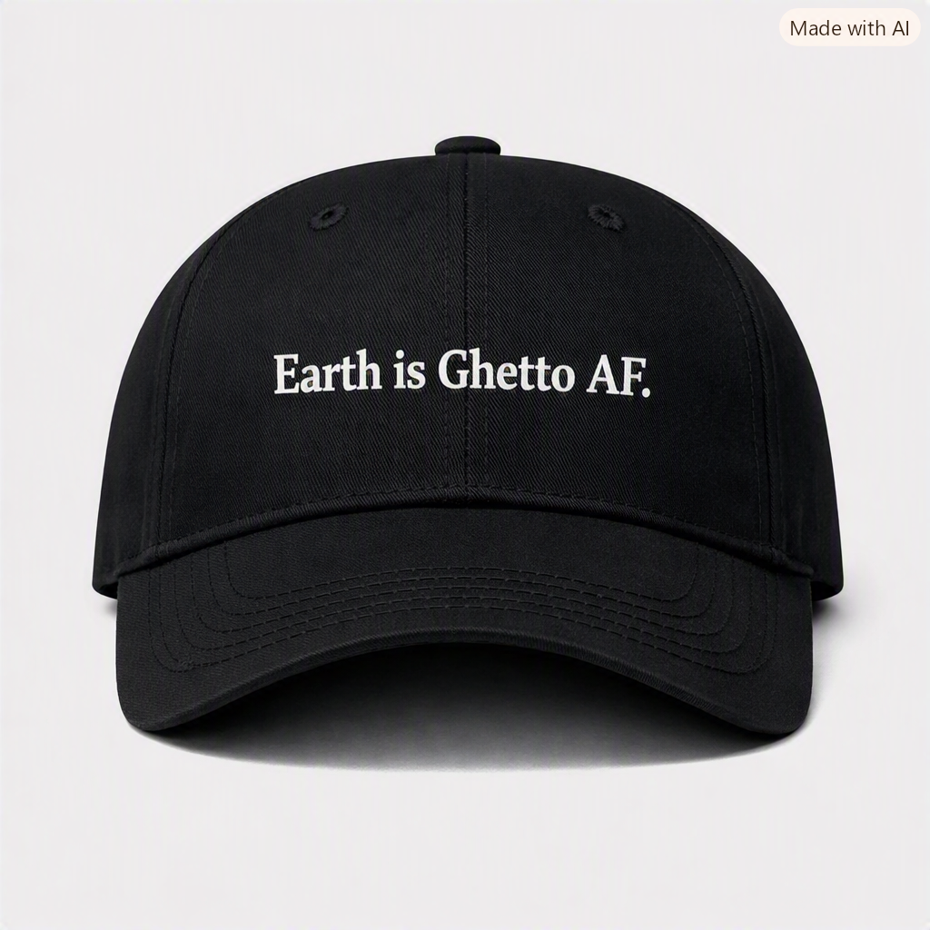 Earth is a Ghetto Baseball Cap